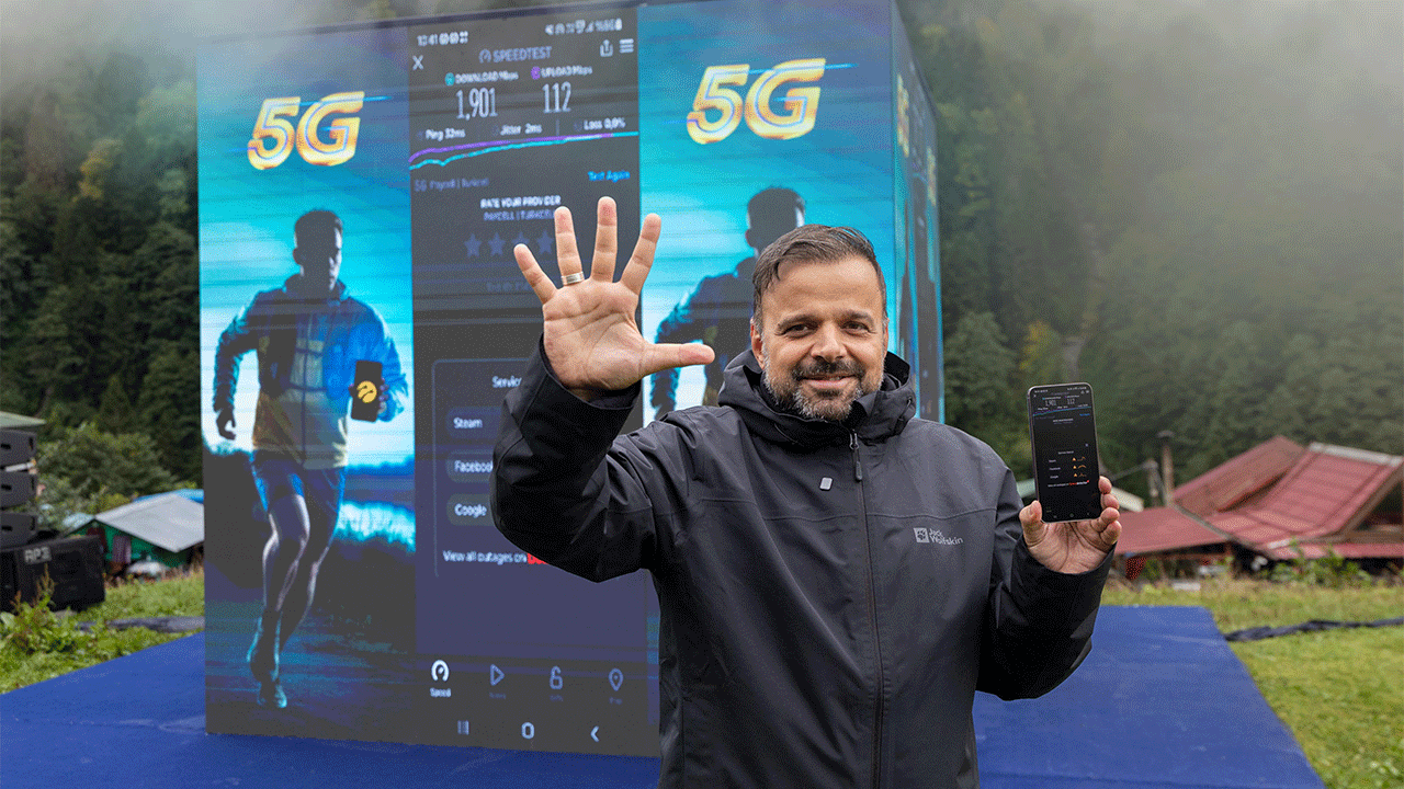 Turkcell’den 1250 metre yükseklikte 5G denemesi