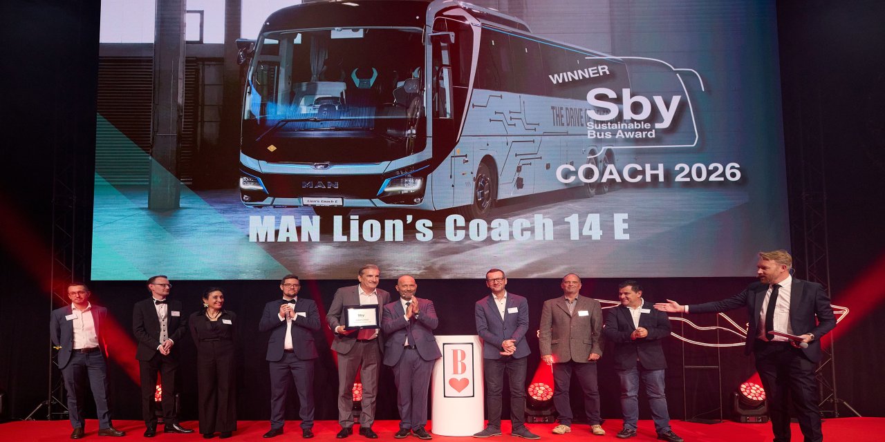 MAN Lion’s Coach E, “2026 Yılının Sürdürülebilir Otobüsü” seçildi